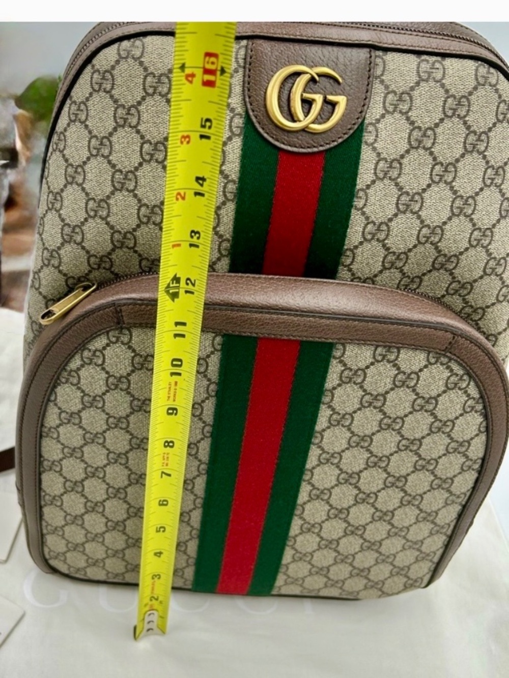Gucci Ophedia GG Supreme Backpack.  Made in Italy. New with tags. - Picture 6 of 13